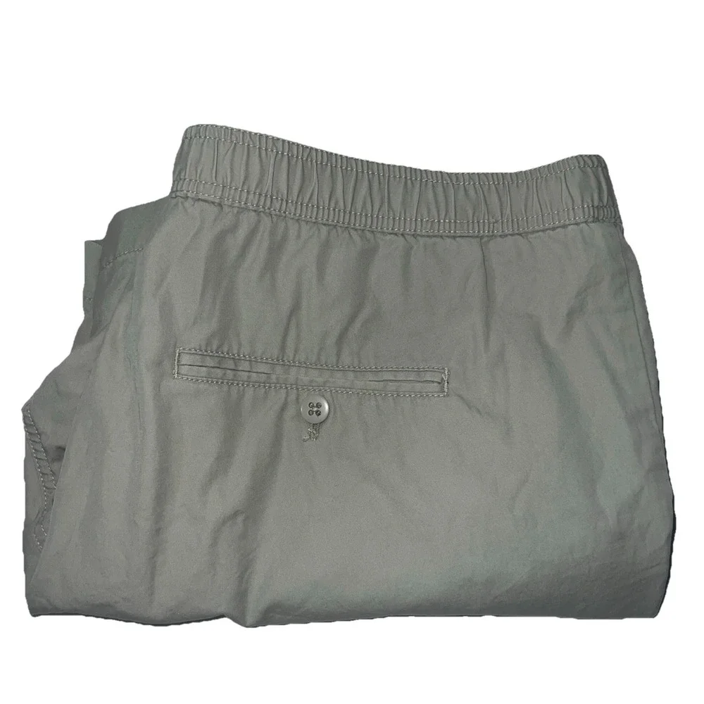 Daniel Cremieux Men's Shorts Drawstring Flat Front Bermuda Cotton Khaki Sz. 42